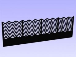 aqua connect Ocean Wave Überlaufkamm 320x80 mm