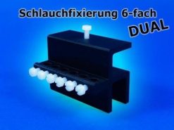 aqua connect Schlauchfixierung 6-fach bis 7 mm Steg und Glaskante