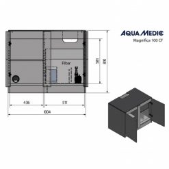 Aqua Medic Cabinet Magnifica 100 CF graphite-black 9
