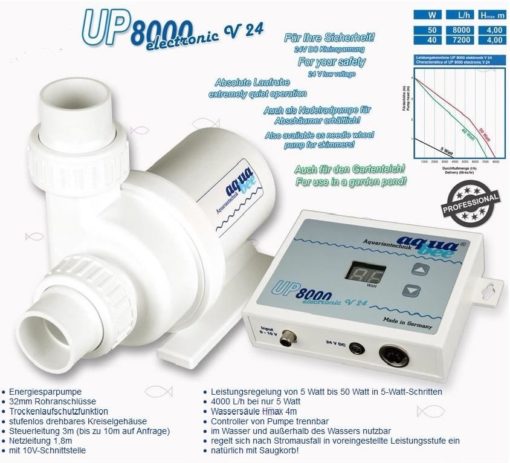 Aquabee Universal BLDC pump UP8000 electronic 24V 3