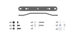 Aqua Illumination D-D OTM AI swivel arm for OTM rail (S size)