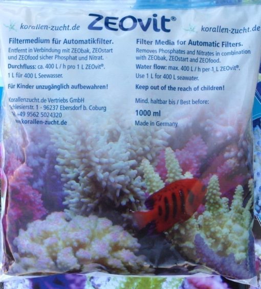 Korallenzucht KZ ZEOvit for automatic filters 1 L