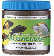 New Life International, Inc. NLSpectrum AlgaeMax Medium - formula for herbivores (2mm/125g)