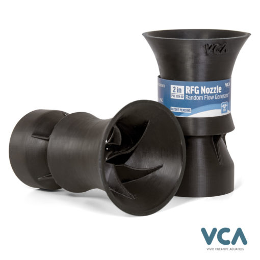 Vivid Creative Aquatics VCA 2" Random Flow Generator Nozzle w/2" Slip-Fit fitting 3
