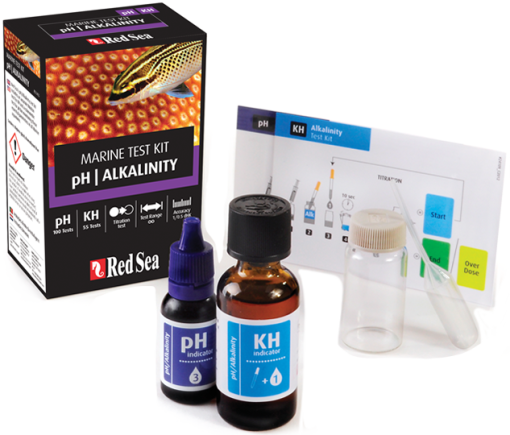 Red Sea MCP ph/Alkalinity Test kit - dual test kit - 100 tests (pH). 55 tests (KH) 3