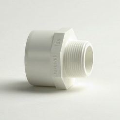 WIT315115 - Van de Lande (VDL) WIT315 Adaptor nipple white  50mm 63mm 1 1/4"(M)